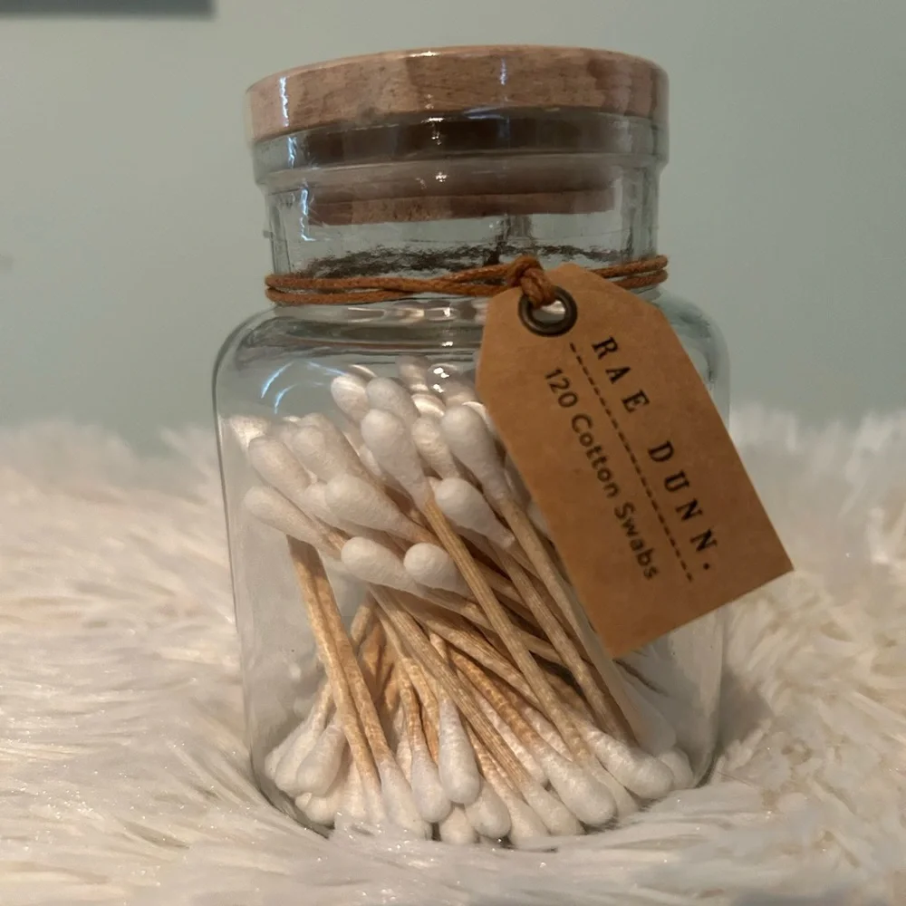 Rae Dunn TAKE ONE Cotton Swab Jar